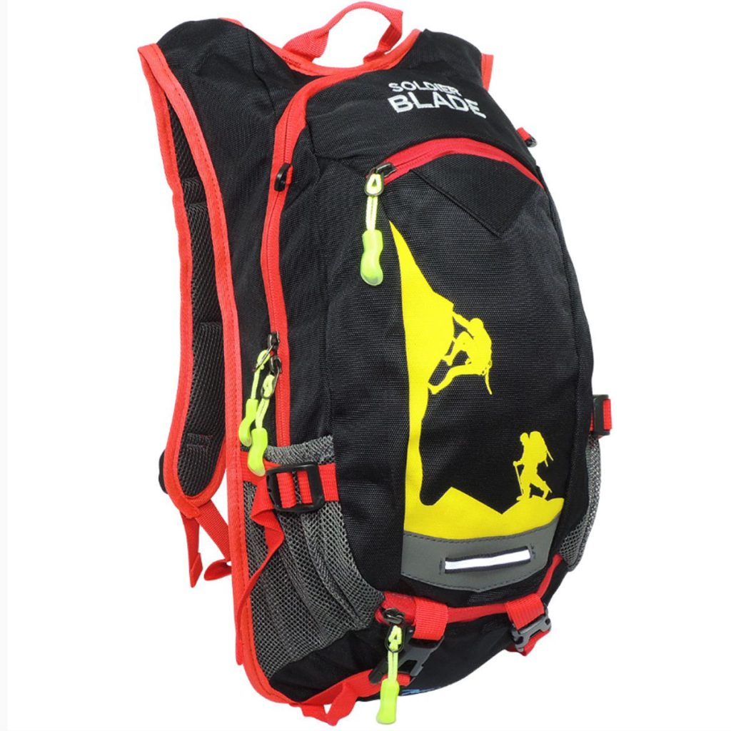 Mochila Hidratação Soldier Blade Preto/Vermelho